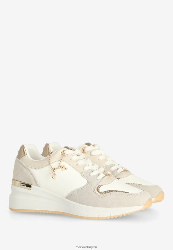 Women Mexx White Sneaker Hena Beige 2B480T230