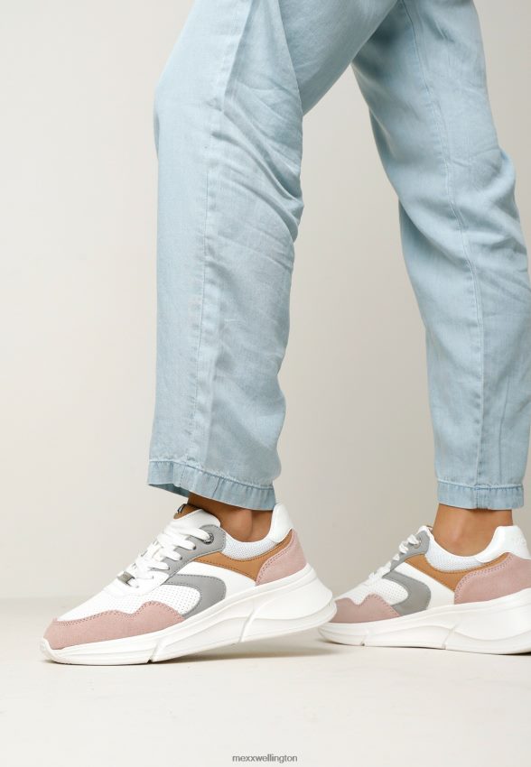 Women Mexx White Sneaker Jilou/Pink 2B480T276