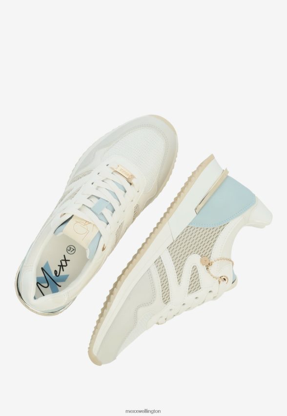 Women Mexx White Sneaker Kate/Blue 2B480T308