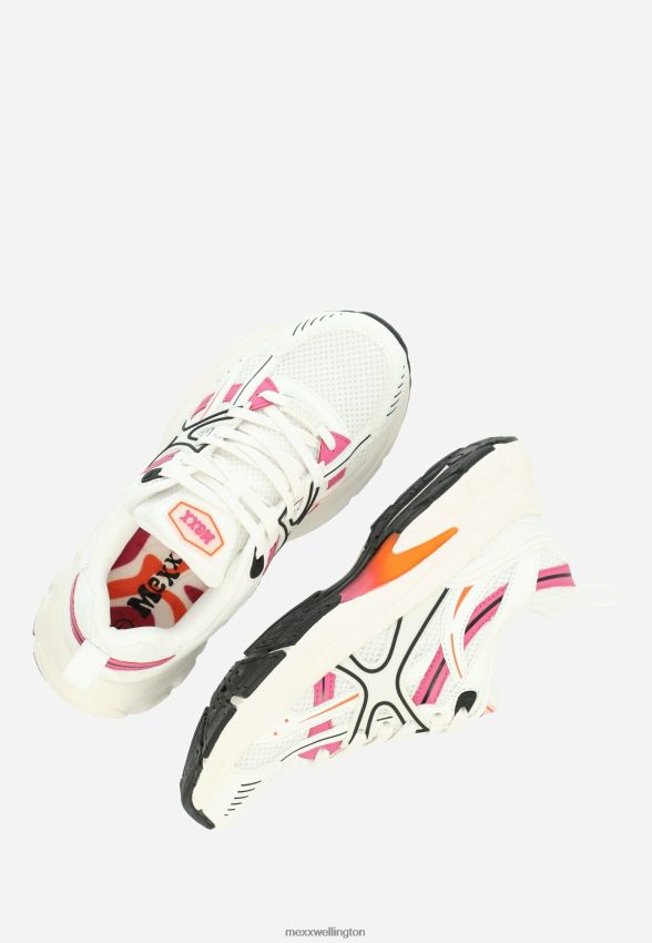 Women Mexx White Sneaker Lilo/Pink 2B480T275