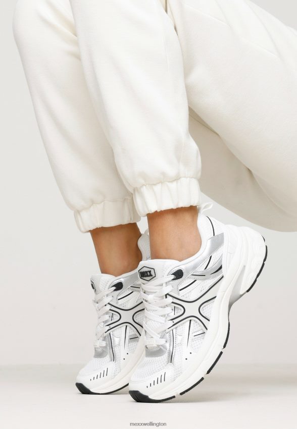 Women Mexx White Sneaker Lilo/Silver 2B480T274