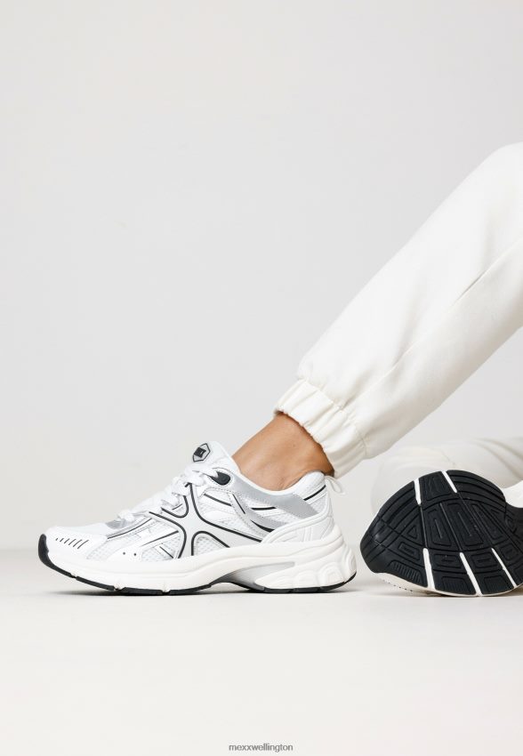 Women Mexx White Sneaker Lilo/Silver 2B480T274